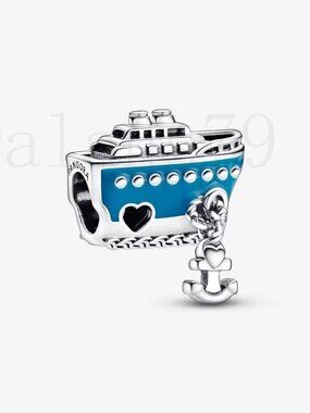 Pandora Anchored Cruise Ship Charm